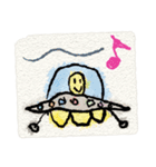 カラフルな子供のお絵描き(ちょっと絵本風)（個別スタンプ：38）