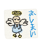 カラフルな子供のお絵描き(ちょっと絵本風)（個別スタンプ：40）