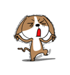 ハイブリッド犬の一日（個別スタンプ：4）