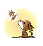 ハイブリッド犬の一日（個別スタンプ：10）