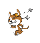 ハイブリッド犬の一日（個別スタンプ：14）