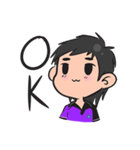 I am a computer student.（個別スタンプ：1）