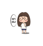 i am little glasses（個別スタンプ：40）