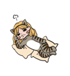 Cat costume girl CANDY（個別スタンプ：16）
