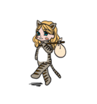 Cat costume girl CANDY（個別スタンプ：18）