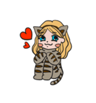 Cat costume girl CANDY（個別スタンプ：34）