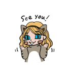 Cat costume girl CANDY（個別スタンプ：35）