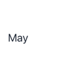 シンプルな日付【5月】（個別スタンプ：2）
