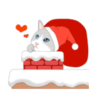 Xmas lovely cat（個別スタンプ：4）