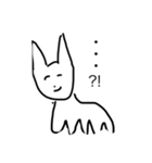 表情豊かなウサギさん（個別スタンプ：1）