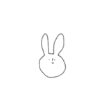 表情豊かなうさぎさん。（個別スタンプ：2）
