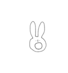 表情豊かなうさぎさん。（個別スタンプ：5）