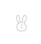 表情豊かなうさぎさん。（個別スタンプ：6）