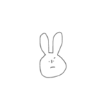表情豊かなうさぎさん。（個別スタンプ：8）