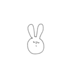 表情豊かなうさぎさん。（個別スタンプ：10）