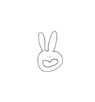 表情豊かなうさぎさん。（個別スタンプ：12）