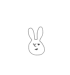 表情豊かなうさぎさん。（個別スタンプ：14）