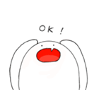 白い生き物。（個別スタンプ：3）