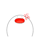 白い生き物。（個別スタンプ：5）