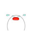 白い生き物。（個別スタンプ：6）