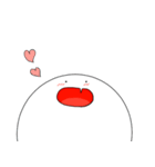 白い生き物。（個別スタンプ：10）