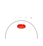白い生き物。（個別スタンプ：11）