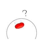 白い生き物。（個別スタンプ：12）