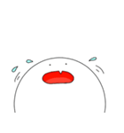 白い生き物。（個別スタンプ：22）