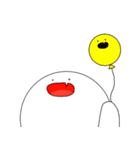 白い生き物。（個別スタンプ：24）