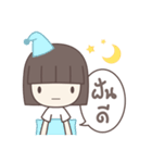 Poker Face Bob-hair Girl（個別スタンプ：24）