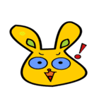 Cute rabbits are here Playing（個別スタンプ：3）