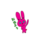 Cute rabbits are here Playing（個別スタンプ：7）
