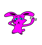 Cute rabbits are here Playing（個別スタンプ：8）