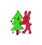 Cute rabbits are here Playing（個別スタンプ：31）