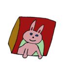 Cute rabbits are here Playing（個別スタンプ：39）
