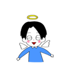 黒い髪の毛の男の子（個別スタンプ：2）