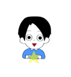 黒い髪の毛の男の子（個別スタンプ：15）