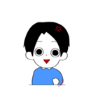 黒い髪の毛の男の子（個別スタンプ：26）