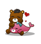 Ung-Ung with her bear（個別スタンプ：1）