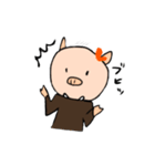 ブタのハルコ（個別スタンプ：6）