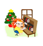 Lion pigs merry x'max（個別スタンプ：21）