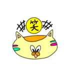 カラフルネコちゃん（個別スタンプ：3）