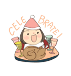 Happy Girl And Happy Christmas Day（個別スタンプ：4）
