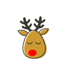 Xmas Deer（個別スタンプ：21）