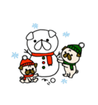 年末年始のぱぐちゃん〜クリスマスとお正月（個別スタンプ：1）