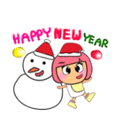 Hi！ Merry Christmas and Happy new year.（個別スタンプ：6）