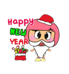 Hi！ Merry Christmas and Happy new year.（個別スタンプ：7）