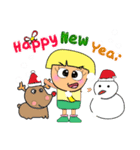 Hi！ Merry Christmas and Happy new year.（個別スタンプ：10）