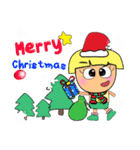 Hi！ Merry Christmas and Happy new year.（個別スタンプ：12）