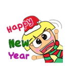 Hi！ Merry Christmas and Happy new year.（個別スタンプ：14）